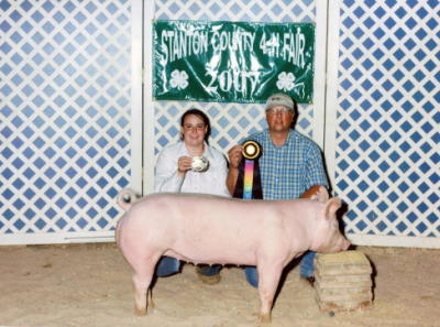 Grand Ch. Breeding Gilt -Morton County-Stanton Co. Fair-SWKLC District Show; - Rs Grand Market Hog - Stanton County Fair, Morton County